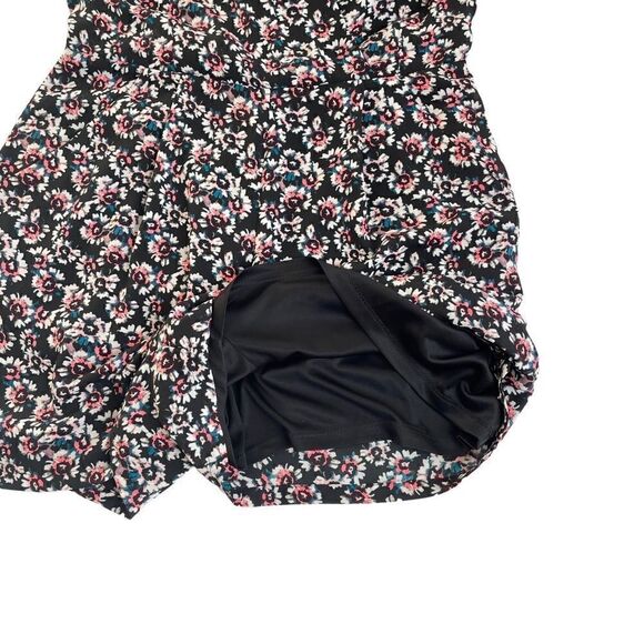 Express Floral Black Lined Romper Women’s Size 2 - Picture 5 of 11